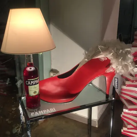 עבודה עבור Campari בטקס פרסי האופנה