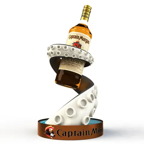 תצוגת בקבוקים עבור Captain Morgan